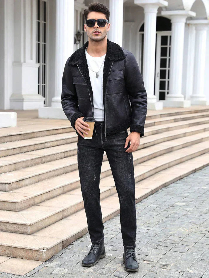 Leather jackets for winter - relaxed and stylish for men