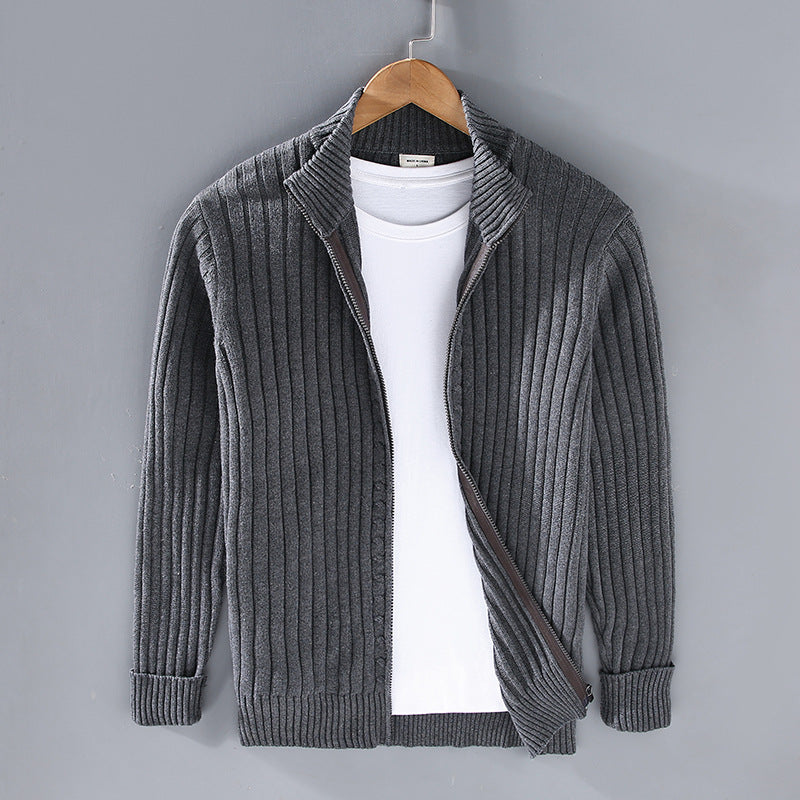 Lazar - luxury men's zipped jumper