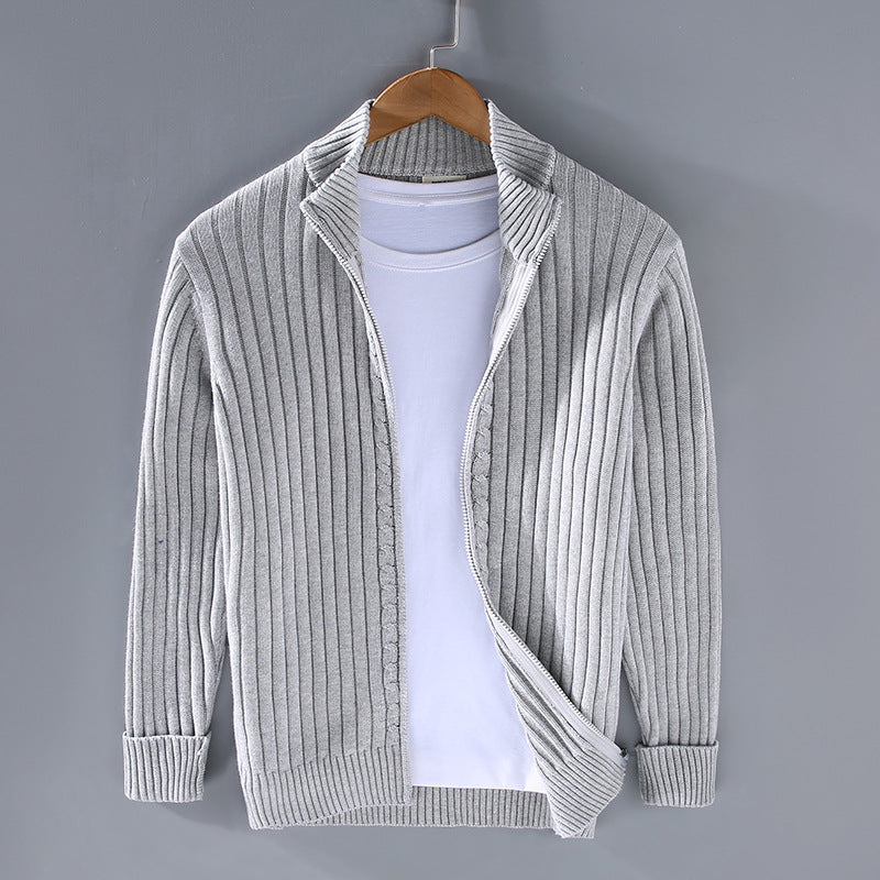 Lazar - luxury men's zipped jumper