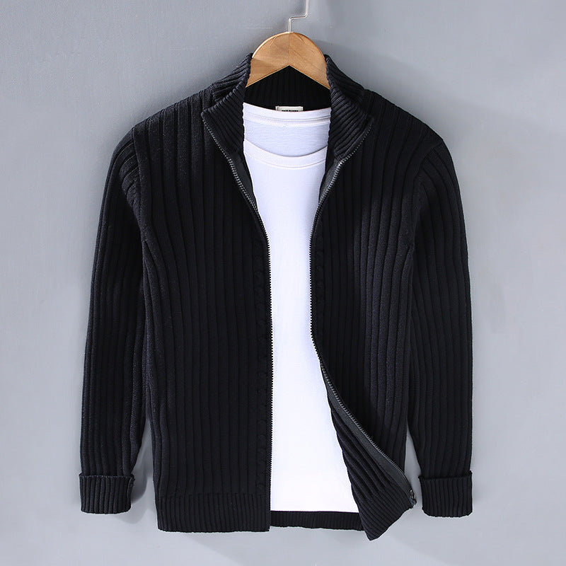 Lazar - luxury men's zipped jumper