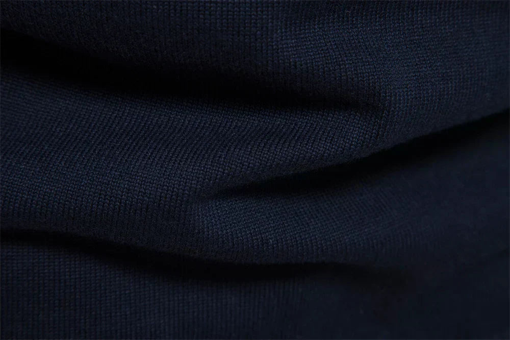 Nilo - sophisticated striped slim fit men's zip pullover