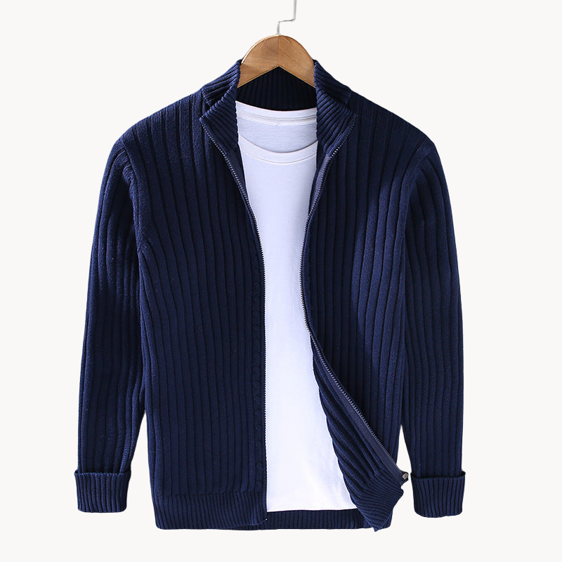 Lazar - luxury men's zipped jumper