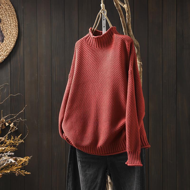 Lucy™ - High Neck Knitted Sweater