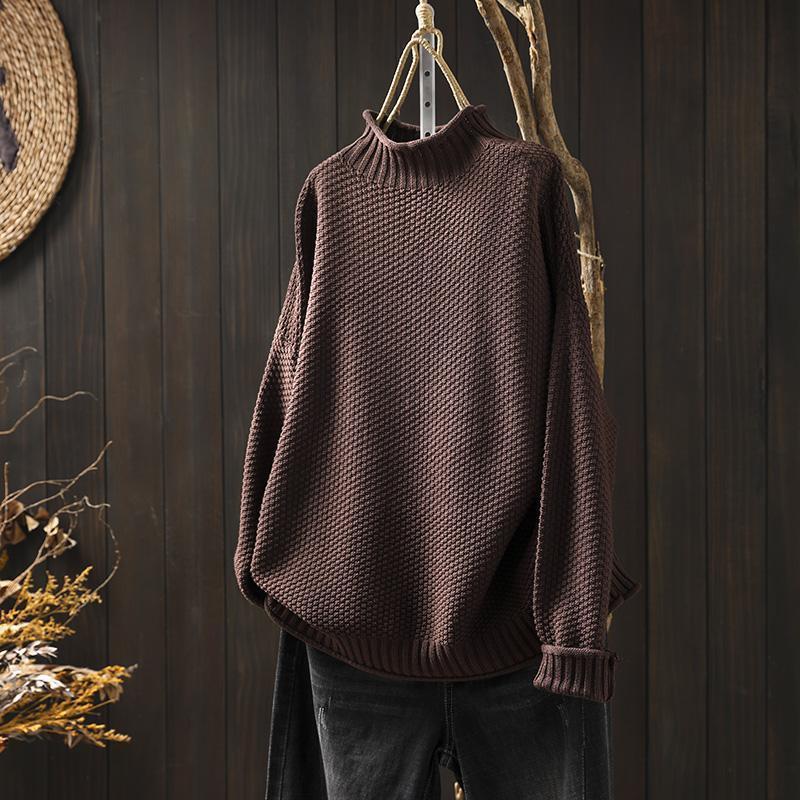 Lucy™ - High Neck Knitted Sweater