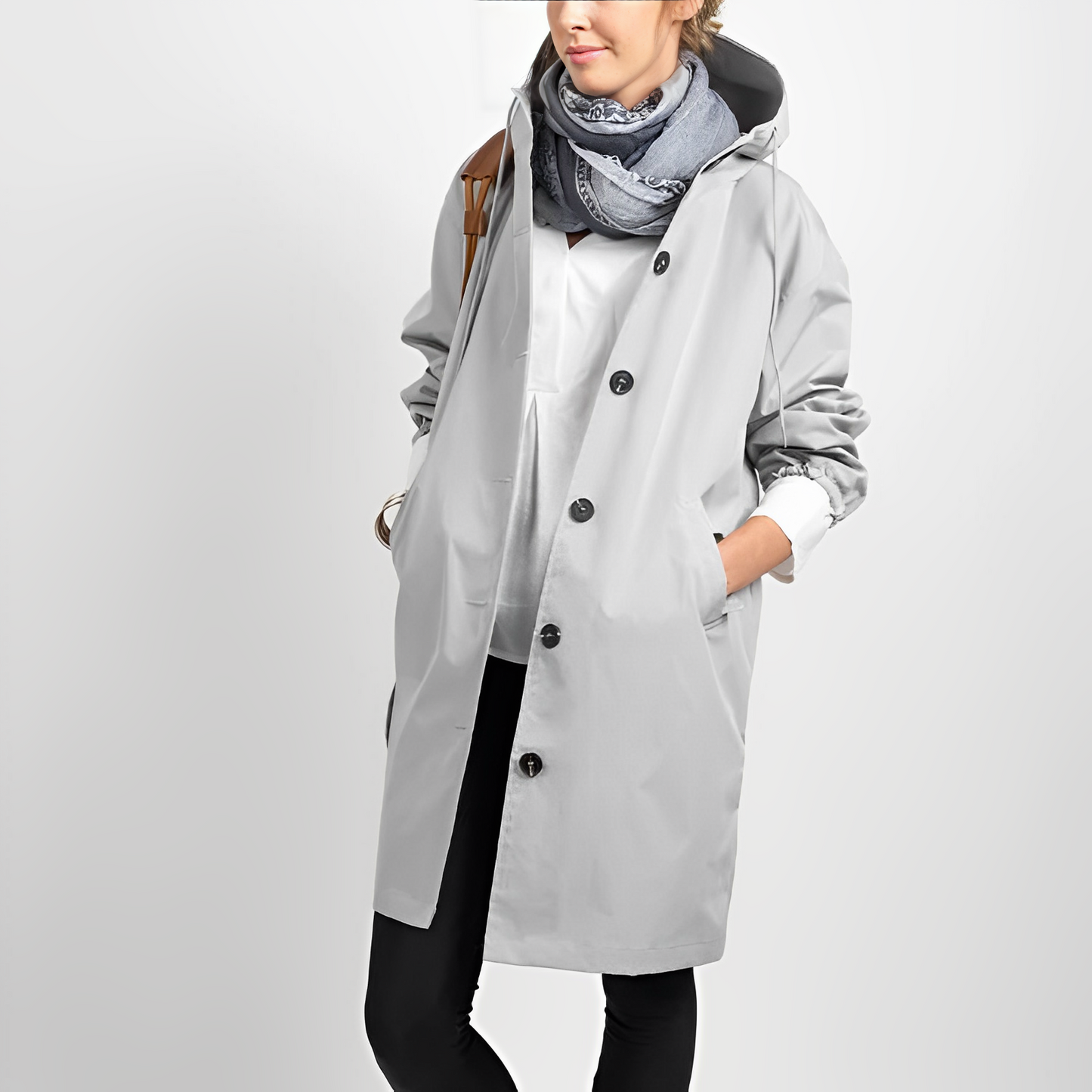 Classic Waterproof Rain Jacket with Hood for Women | Perfect for Outdoor Activities