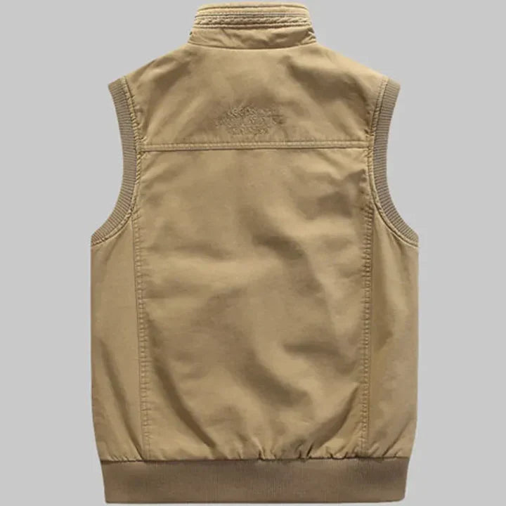 Men's vintage multi-pocket utility vest