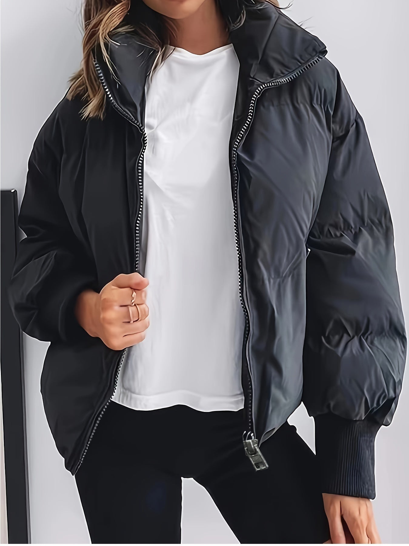 Stylish Short Warm Bomber Winter Jacket for Women | Ideal for Winter