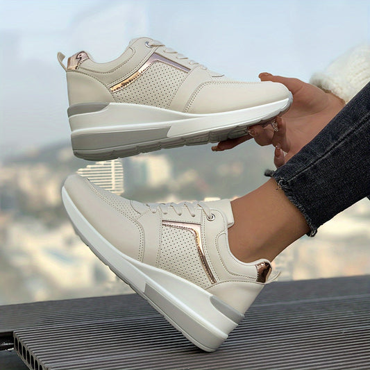 Casual Solid Color Casual Sneakers for Women | Perfect for Everyday Wear