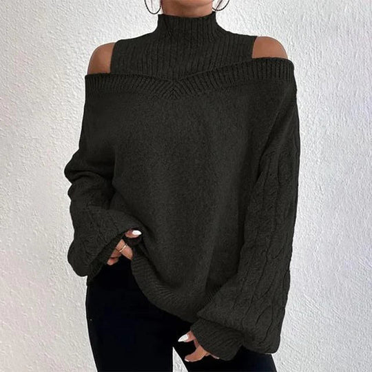 Lea Blanchet | elegant longsleeve with overlapping shoulders