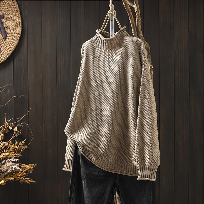 Lucy™ - High Neck Knitted Sweater