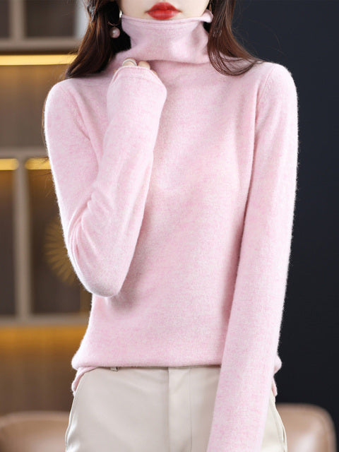 Casual Cotton Turtleneck Sweater for Women | Ideal for Everyday Wear