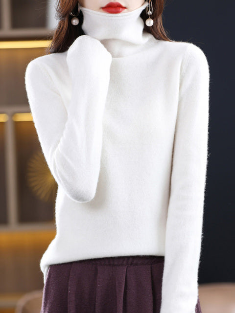 Casual Cotton Turtleneck Sweater for Women | Ideal for Everyday Wear