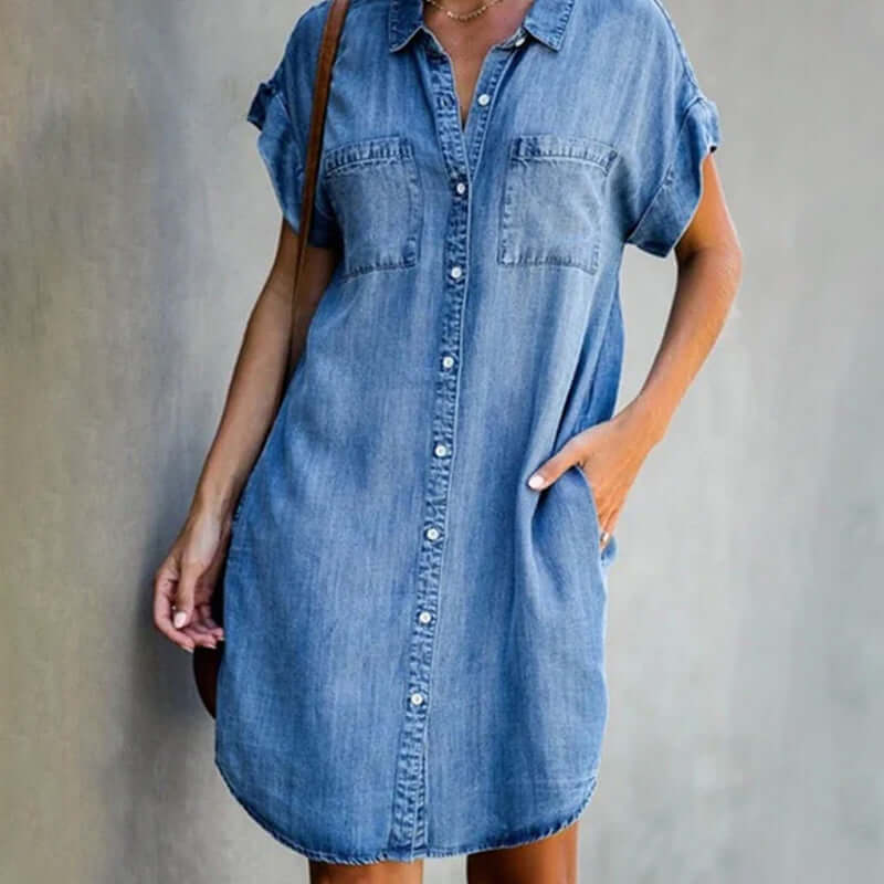 Dress made of denim fabric - zula