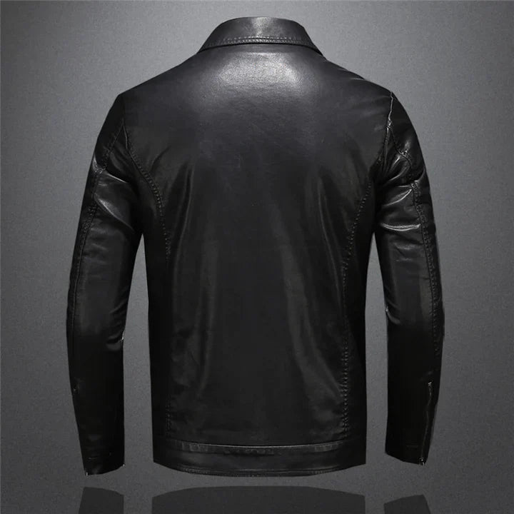 Stylish men's leather jacket