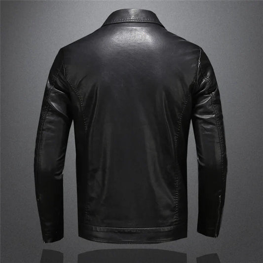 Stylish men's leather jacket