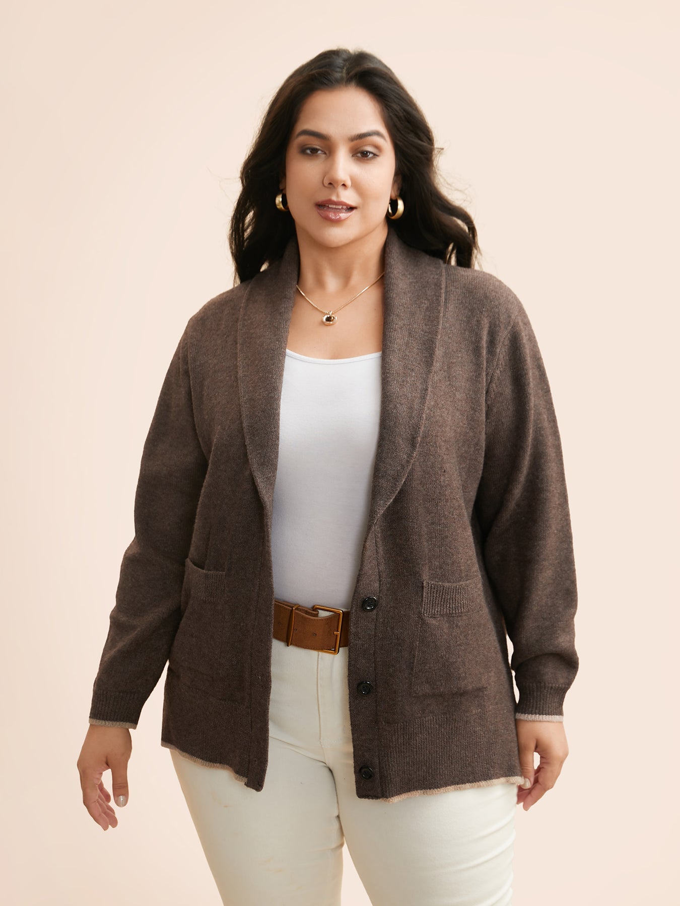 Anjali™ - Cardigan with shawl collar