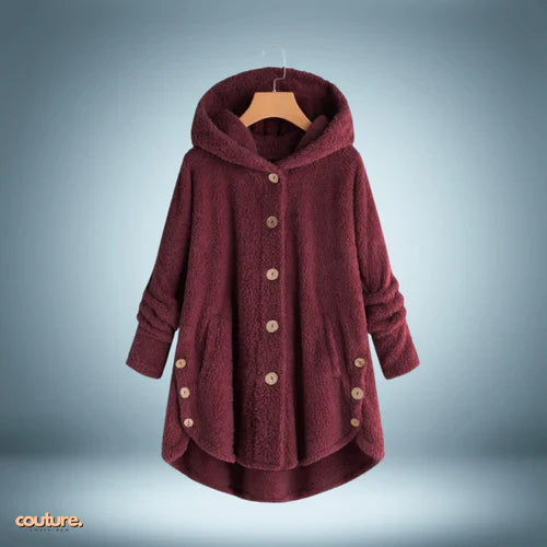 Teddy jacket - with buttons and hood