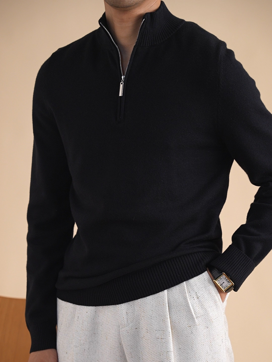 Half-Zip Knit Sweater