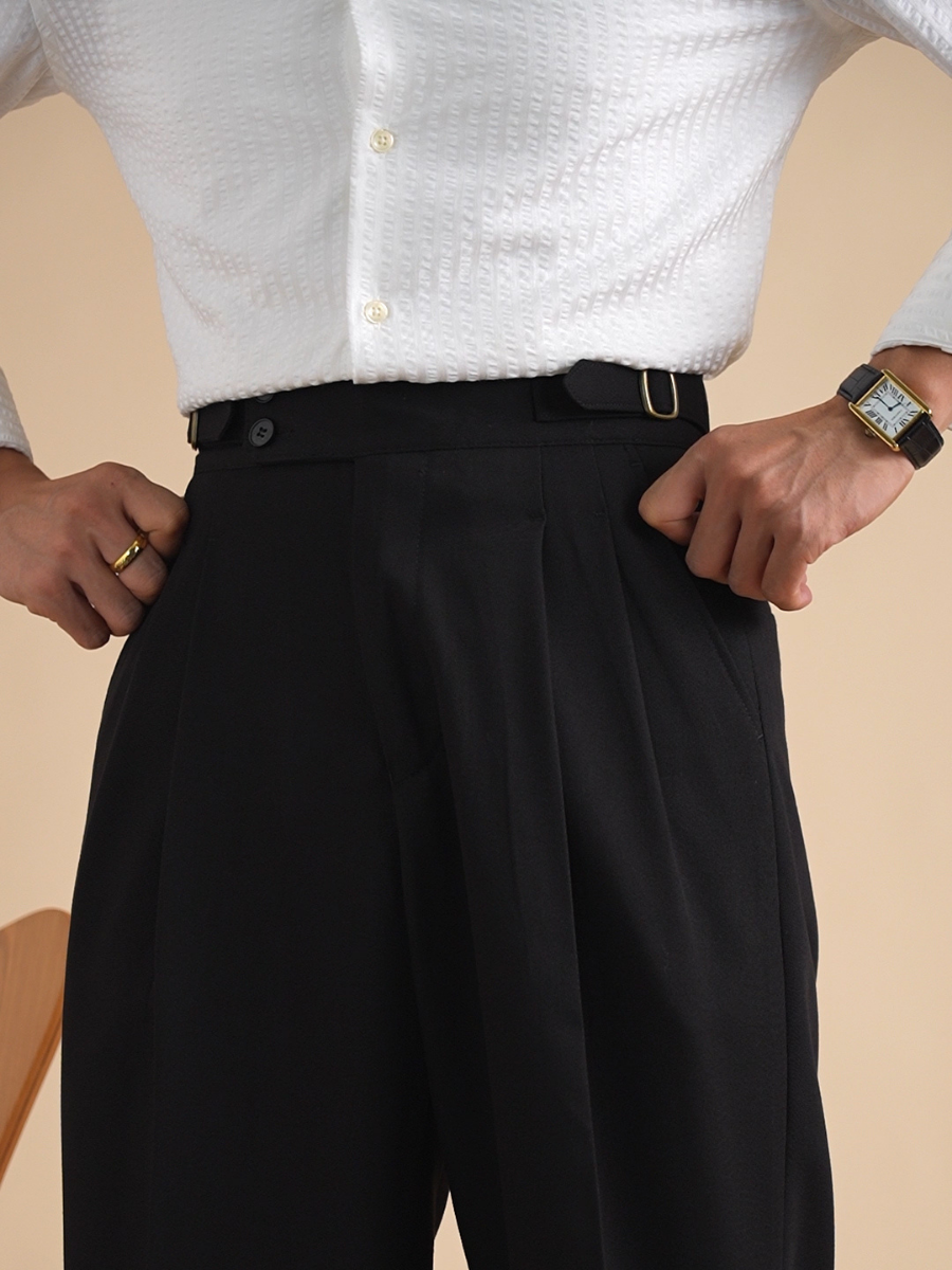 Livorno High-Waisted Tailored Trousers