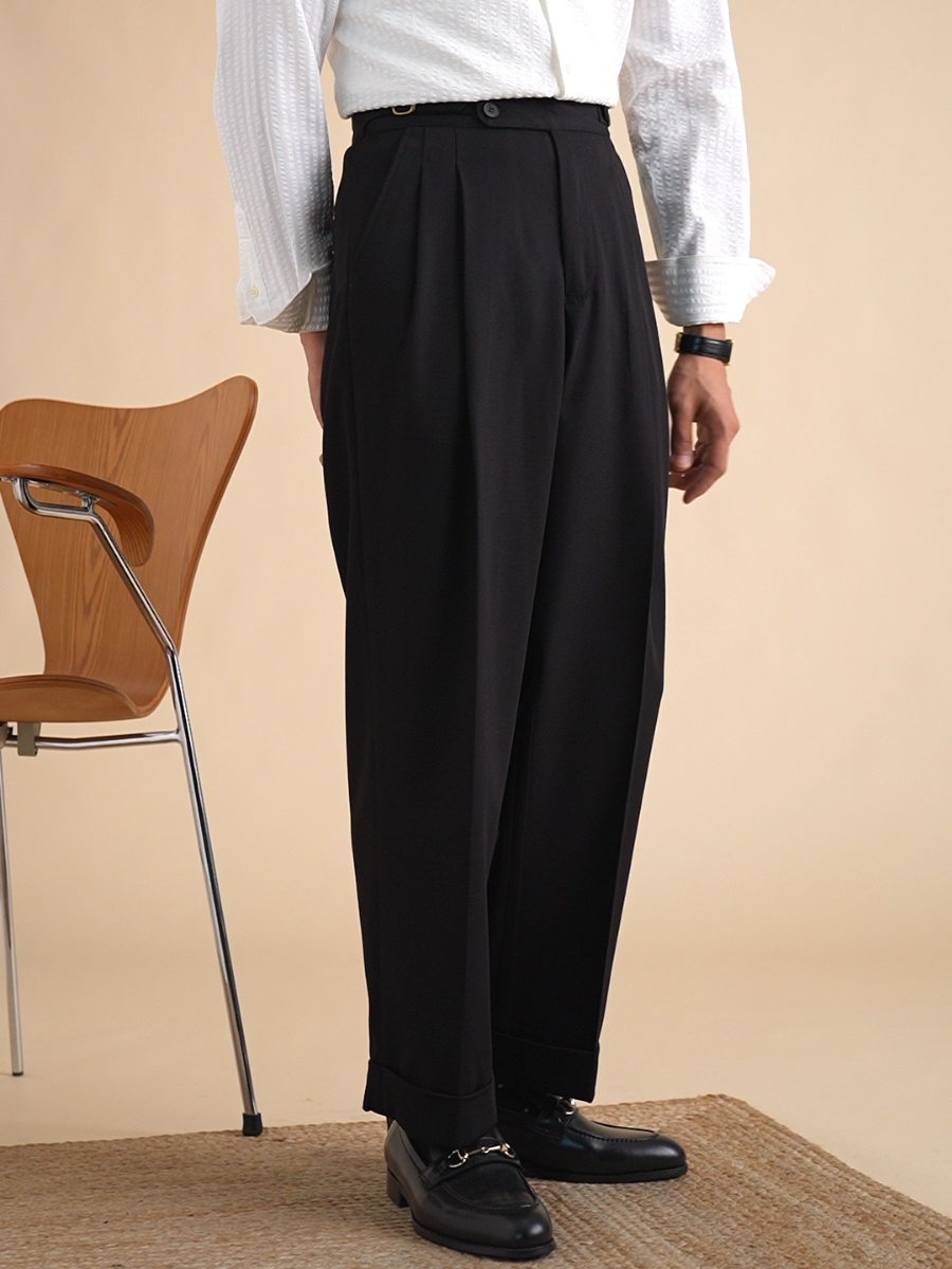 Livorno High-Waisted Tailored Trousers