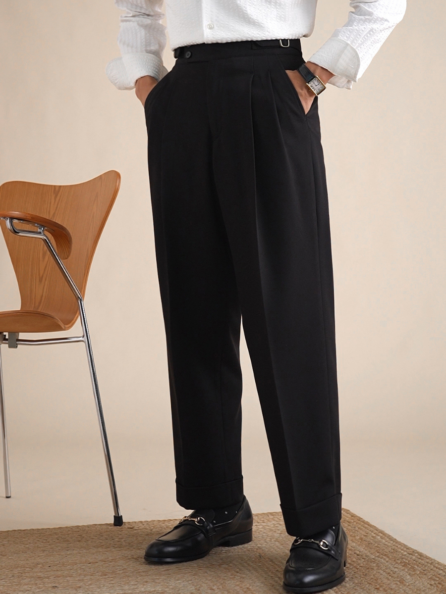 Livorno High-Waisted Tailored Trousers