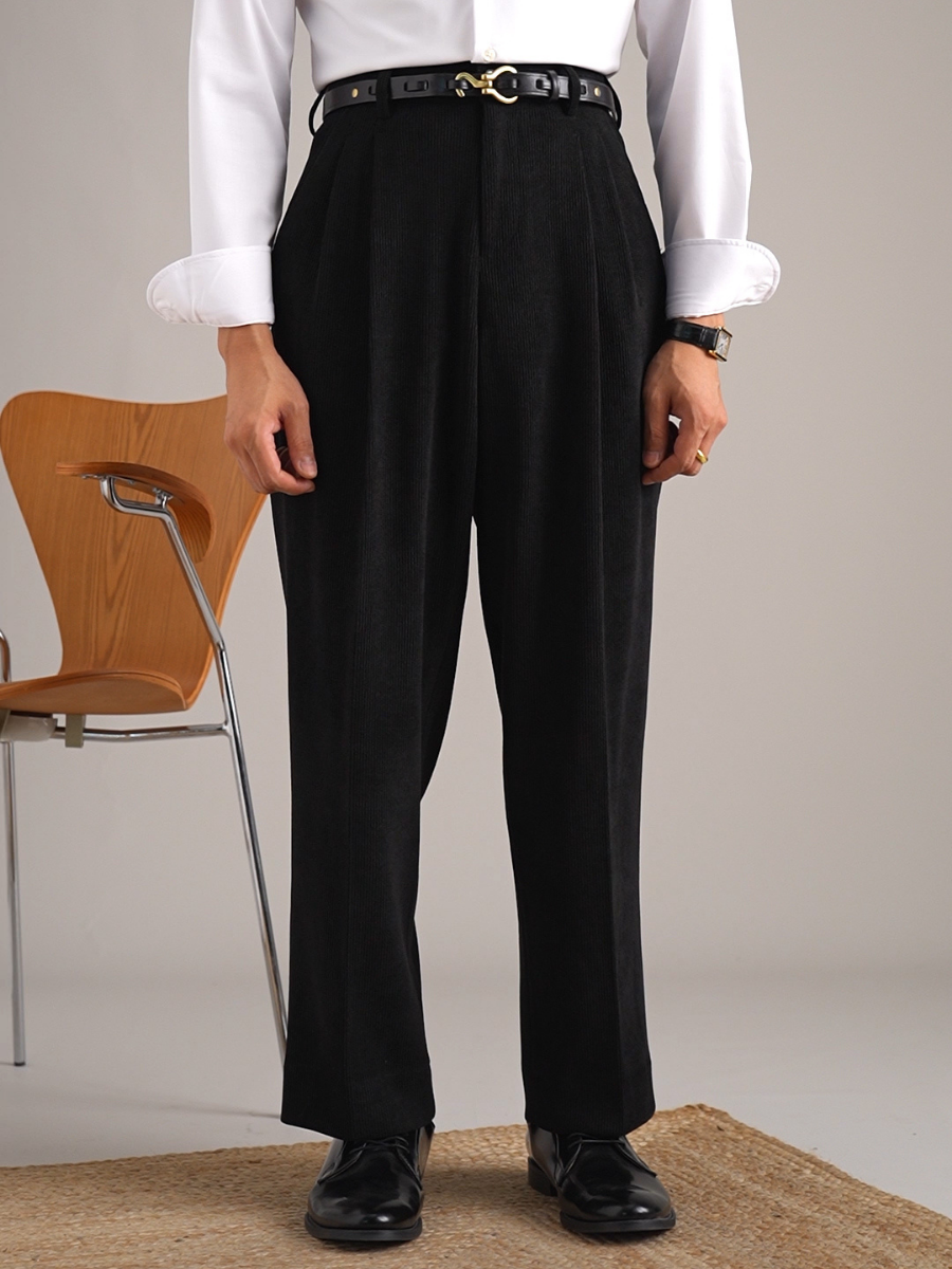 Padova High-Waisted Tailored Corduroy Trousers