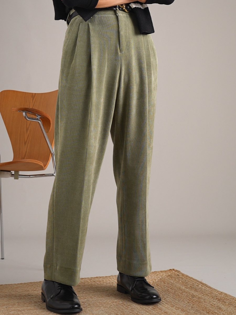 Padova High-Waisted Tailored Corduroy Trousers