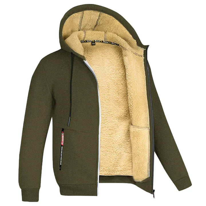 Harlan Hoodie | Fleece-Lined Zip-Up Hoodie