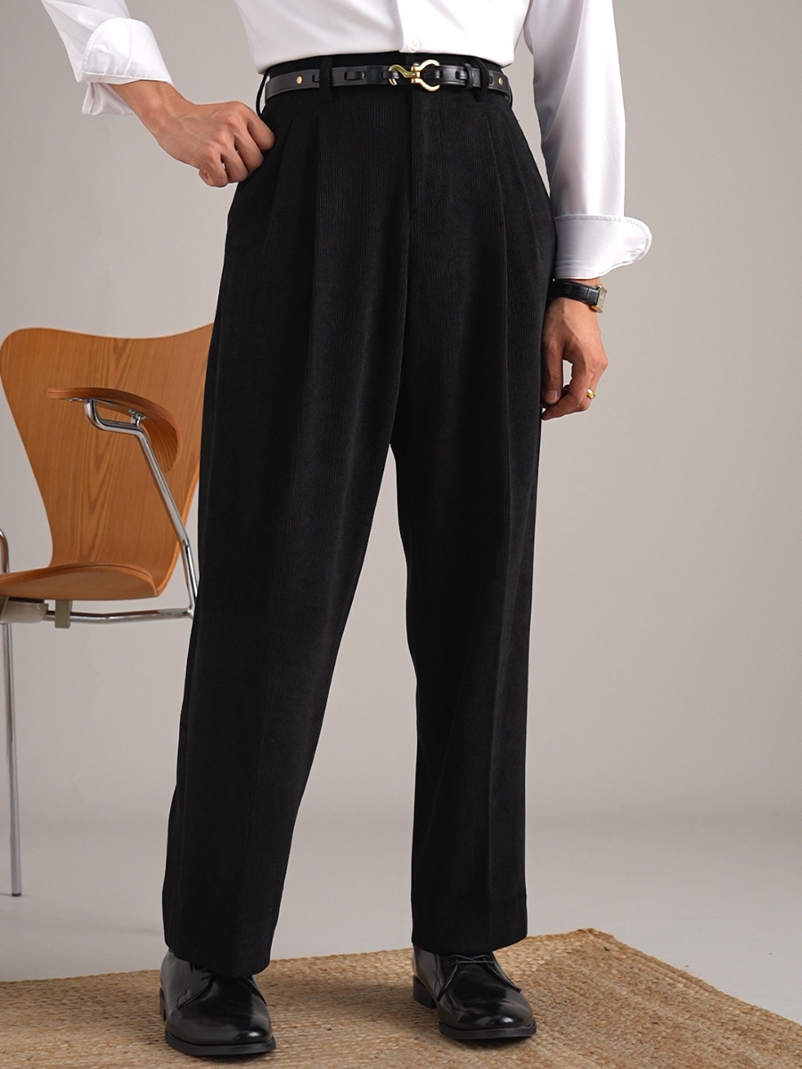 Padova High-Waisted Tailored Corduroy Trousers