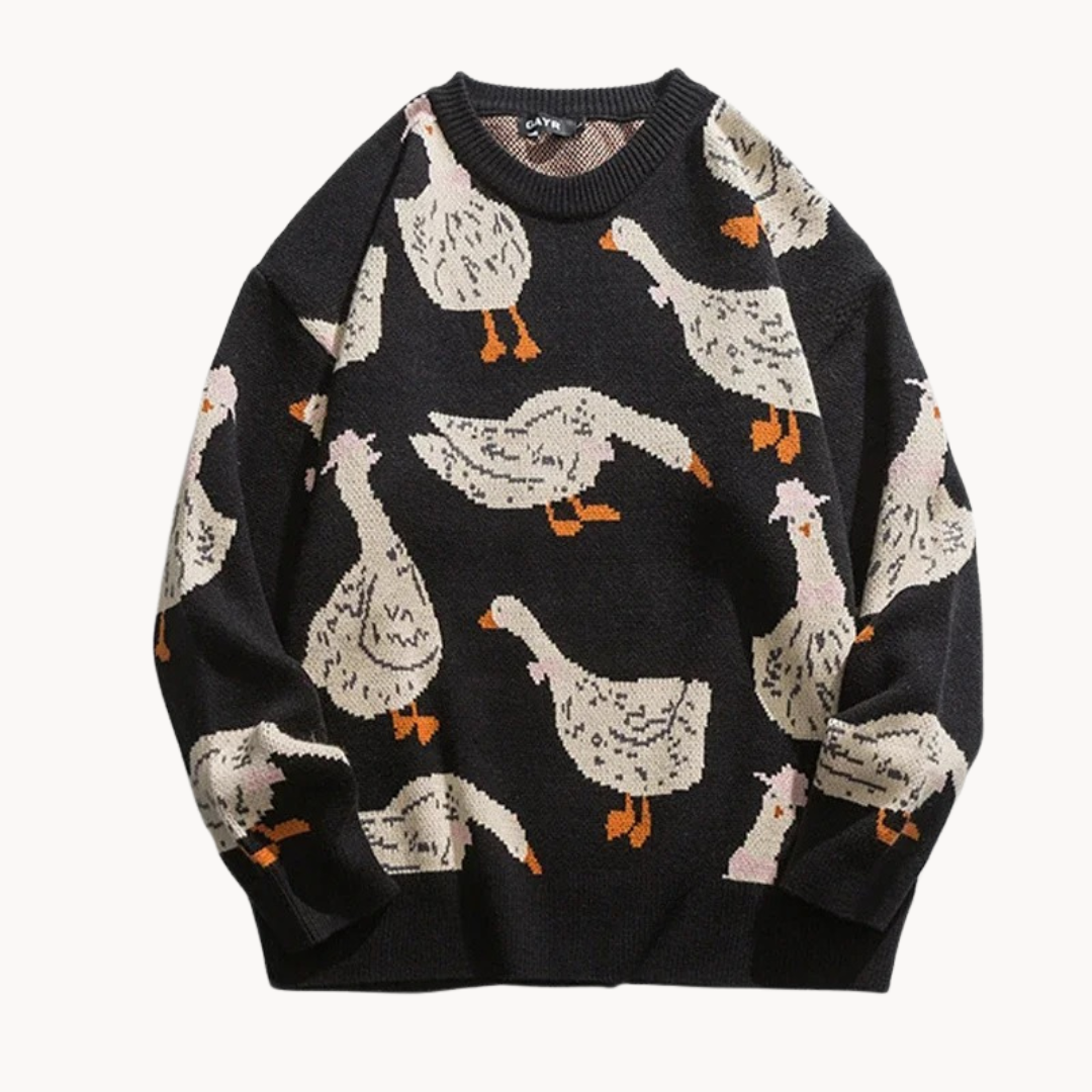 Marshland - playful casual women's sweatshirt with print design