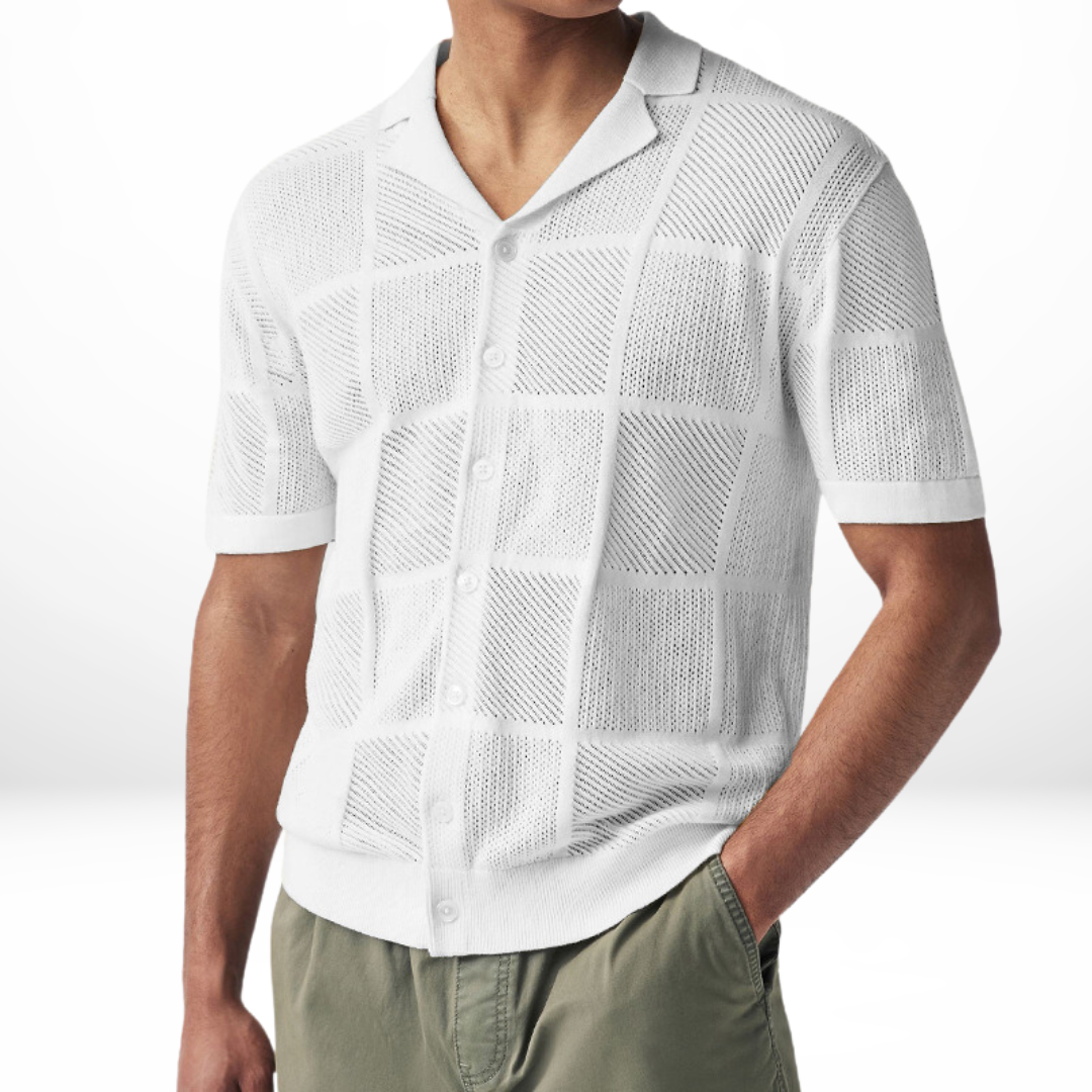 Tasi - breathable casual knitted shirt for men