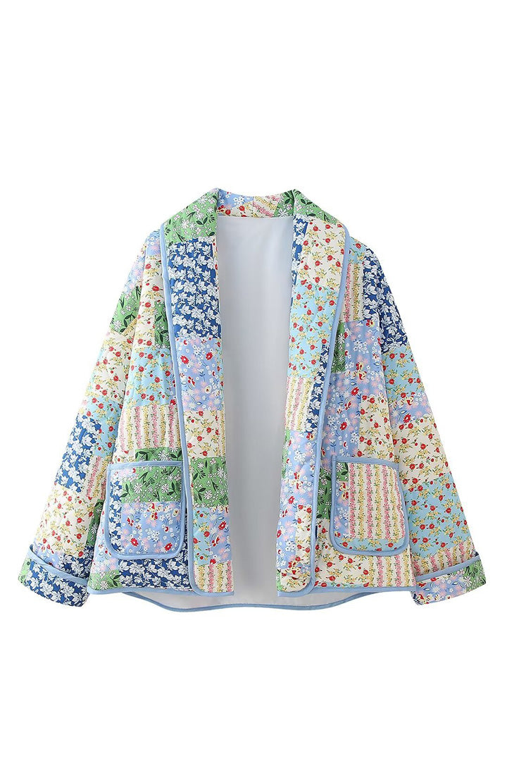 Floral pattern cotton jacket