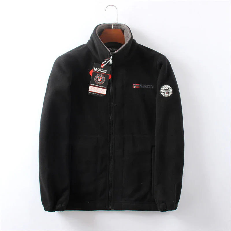 Windproof & comfortable men's fleece jacket