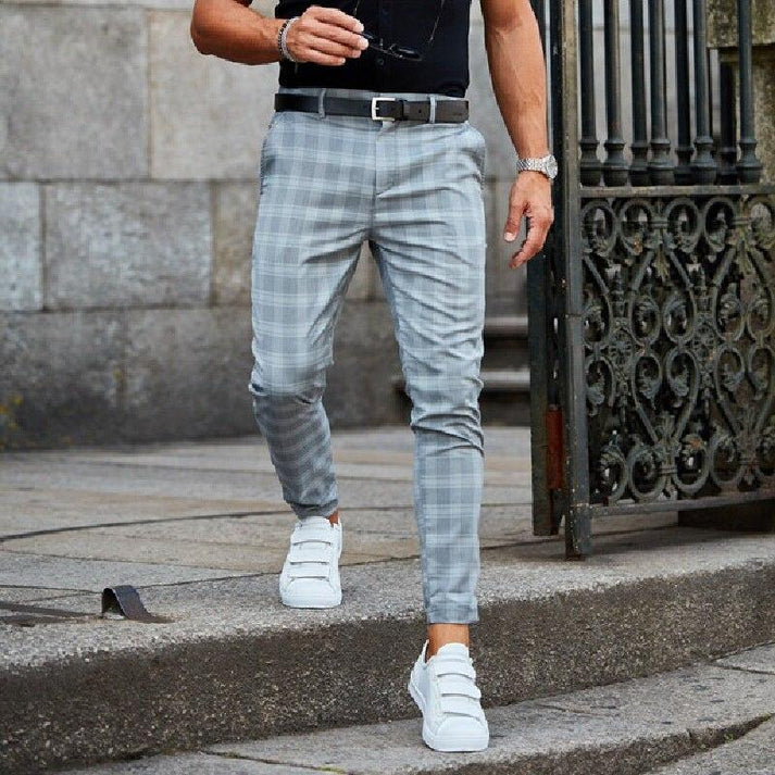 Lucas – fashionable checked trousers for men