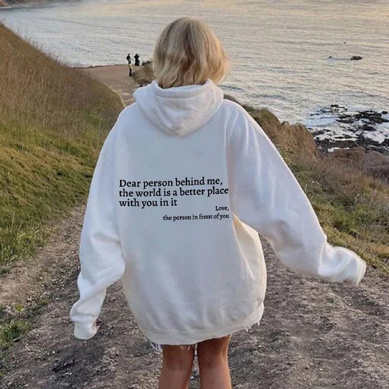 "THE WORLD IS BETTER WITH YOU" UNISEX SWEATER