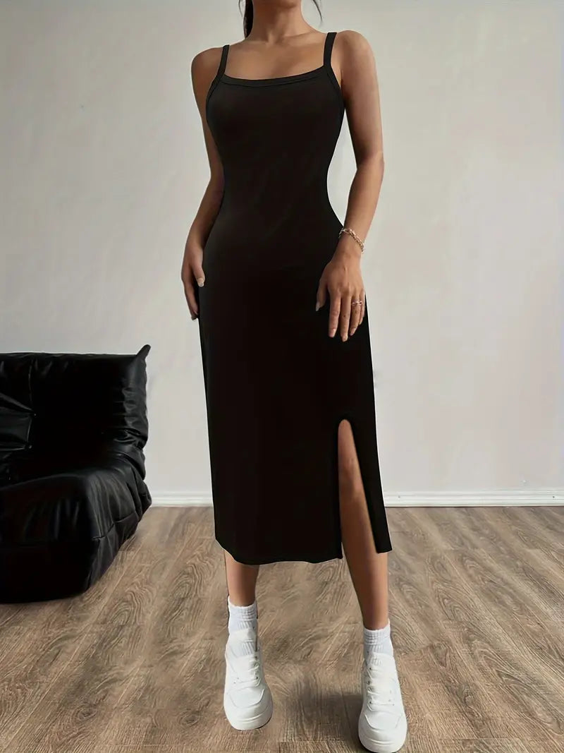 Lydia – elegant, sleeveless, slim cami dress