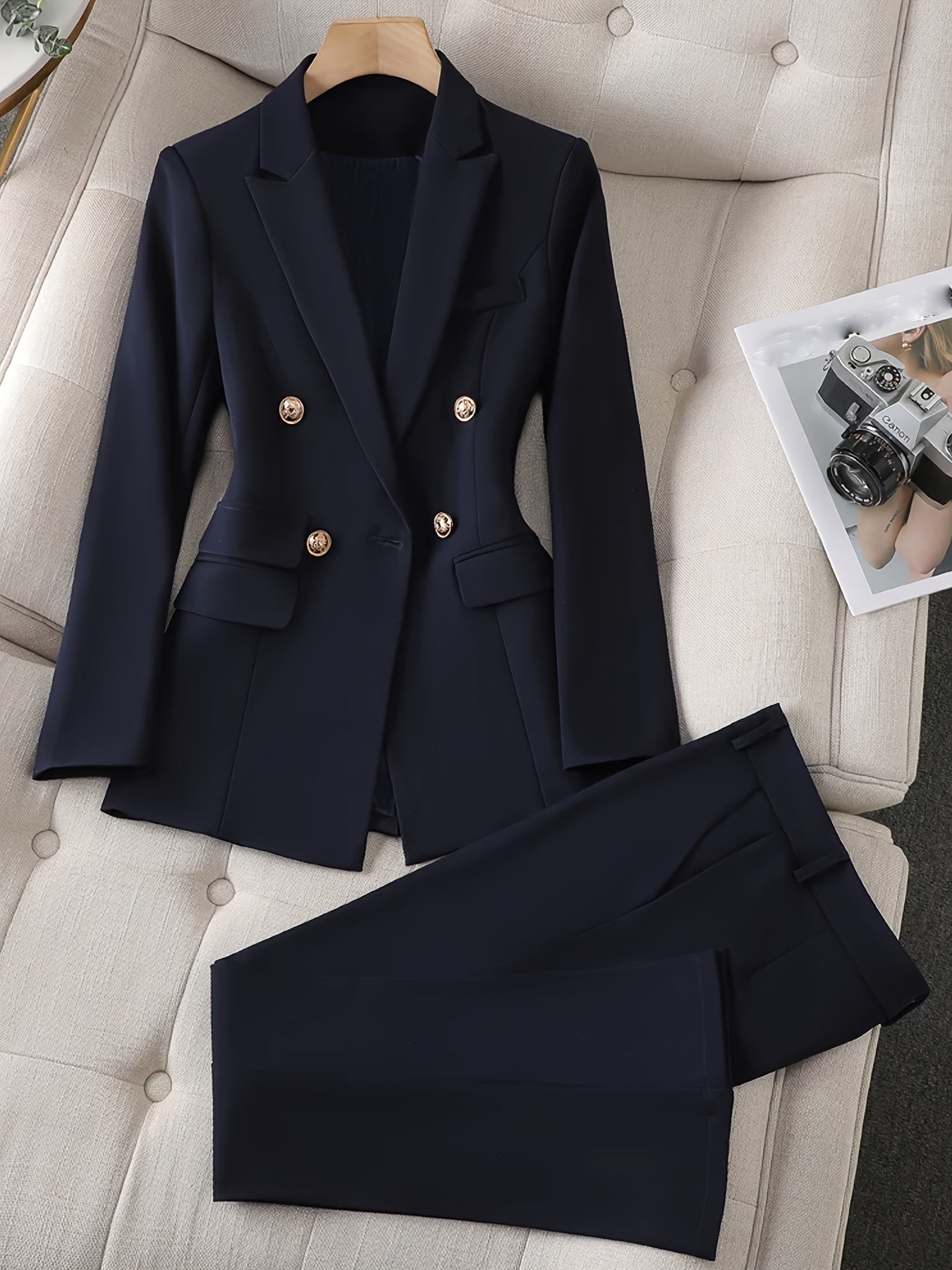 Elegant Office Blazer & Pants Outfit Set for Women | Ideal for All Seasons