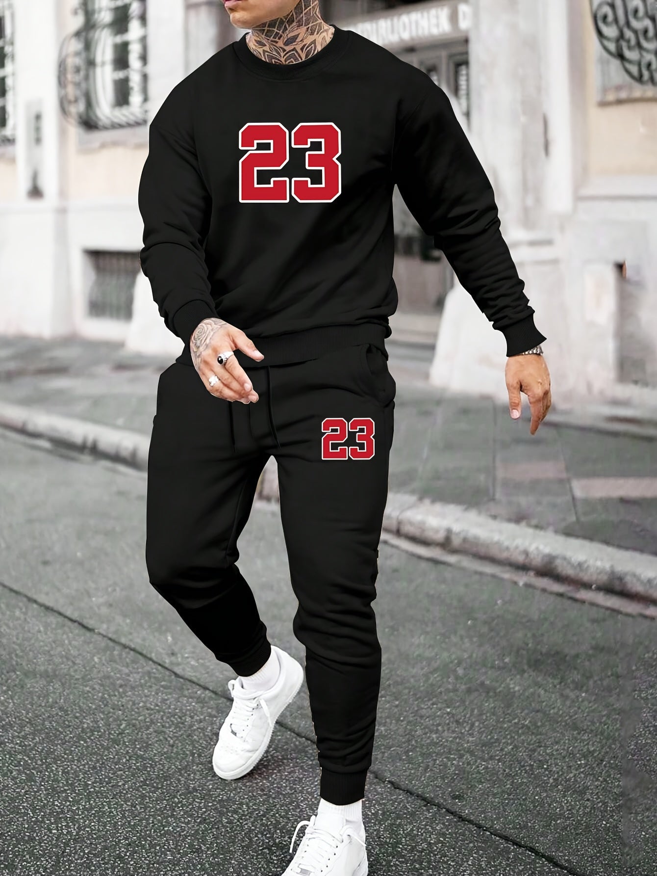 Casual Round Neck Zip Up Tracksuit with Jogging Pants for Men | Ideal for All Seasons