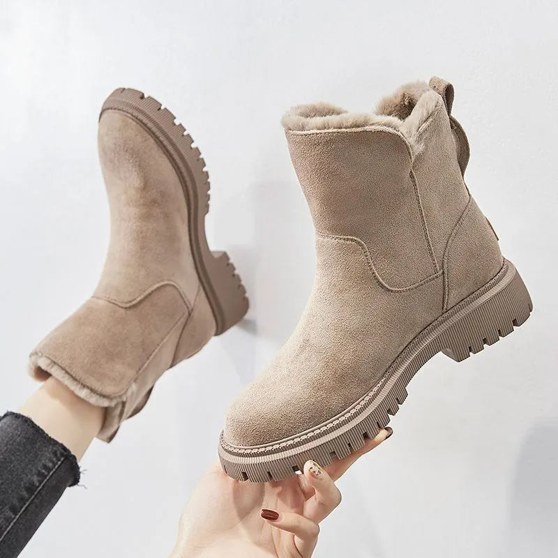 Aiko | women's cotton boots with zipper