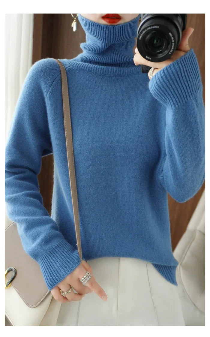 Brianna - soft warm cozy knitted sweater made of cashmere