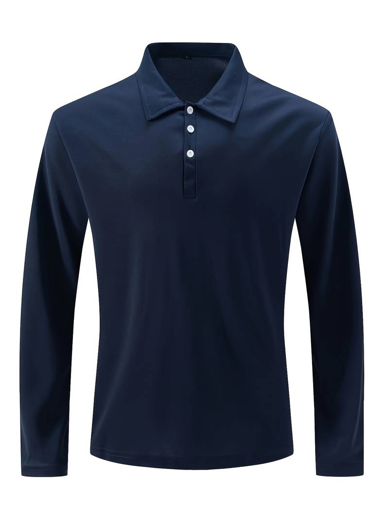 Joshua – comfortable stretch long sleeve golf shirt