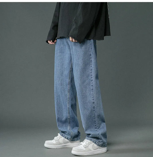 Brett - retro denim baggy pants