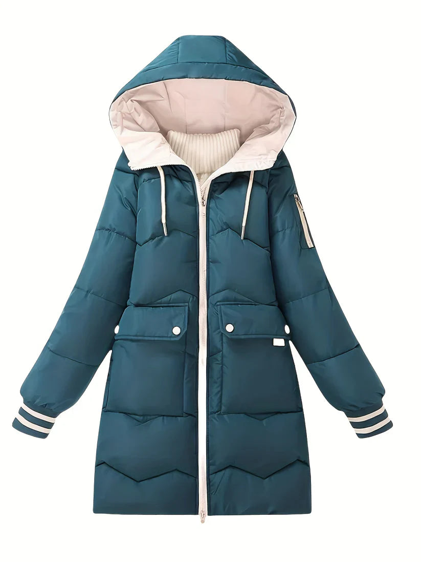 Stylish Warm Puffer Winter Jacket with Capuchon for Women | Perfect for Outdoor Activities