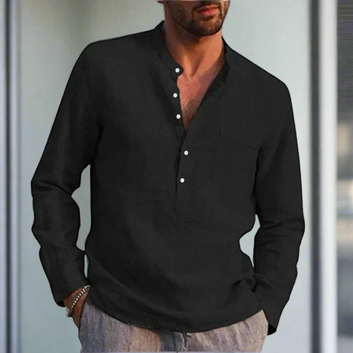 Otto – beautiful linen shirt with breast pocket