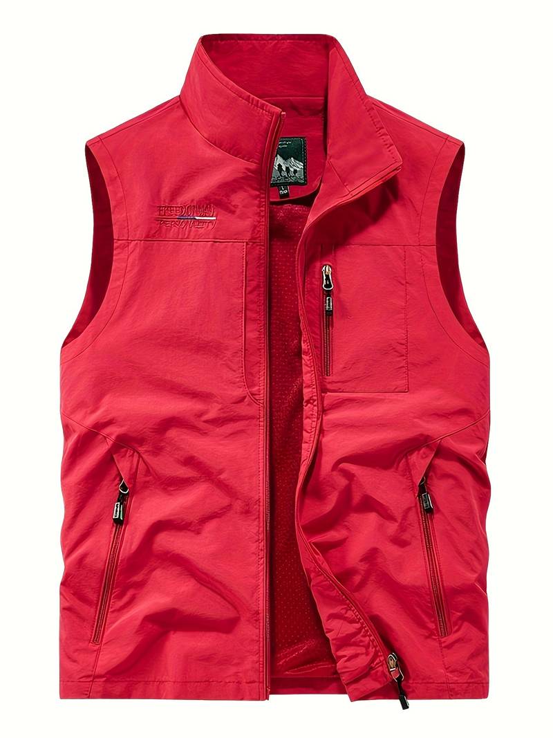 Aristide - men's cargo vest with zip pockets