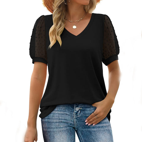 Aubrey - V-neck Blouse - Casual - Modern Style - Ideal for Summer