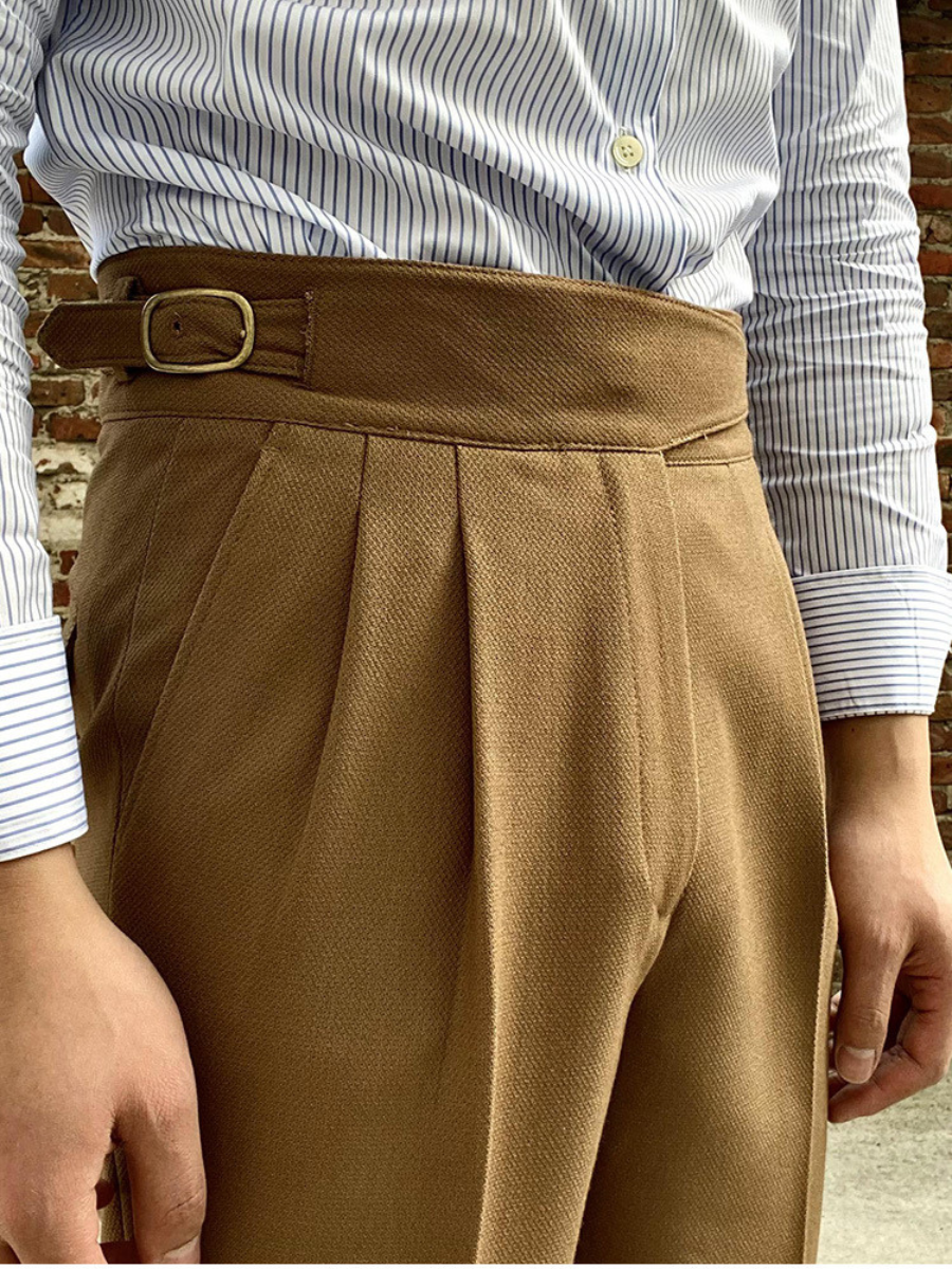 Torino High-Waist Trousers Luxe