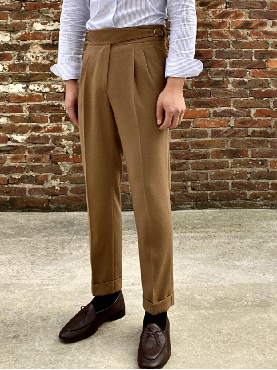 Torino High-Waist Trousers Luxe