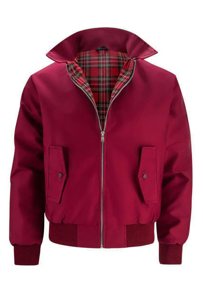 Urban style jackets with checked lining, pockets and collar