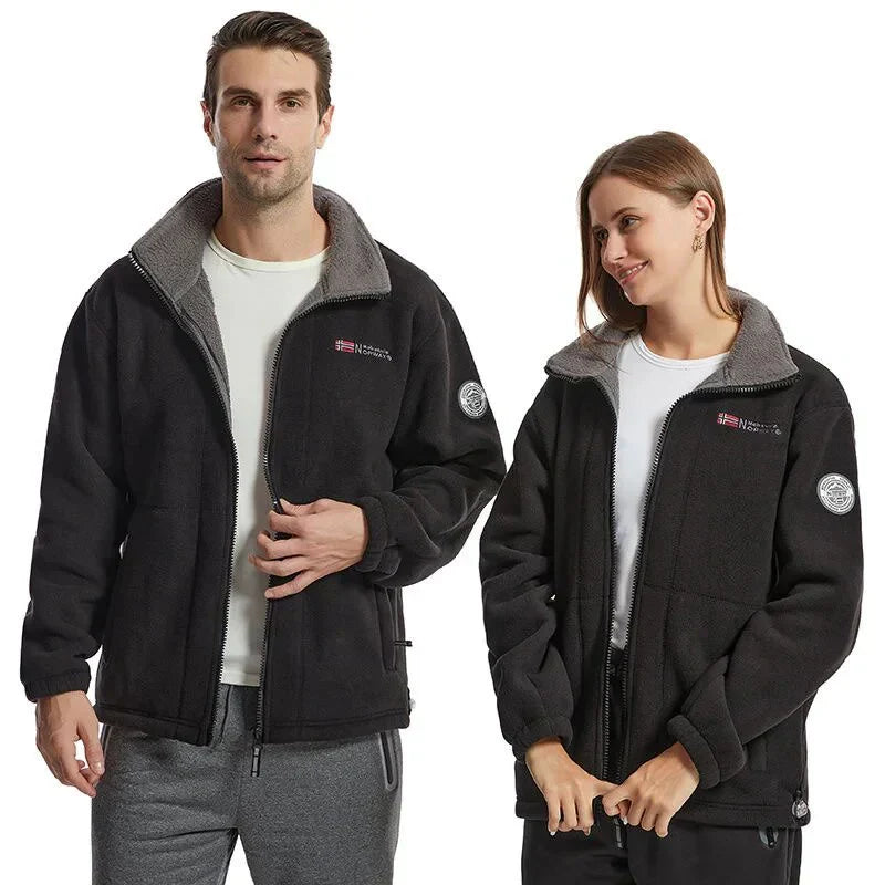 Windproof & comfortable men's fleece jacket